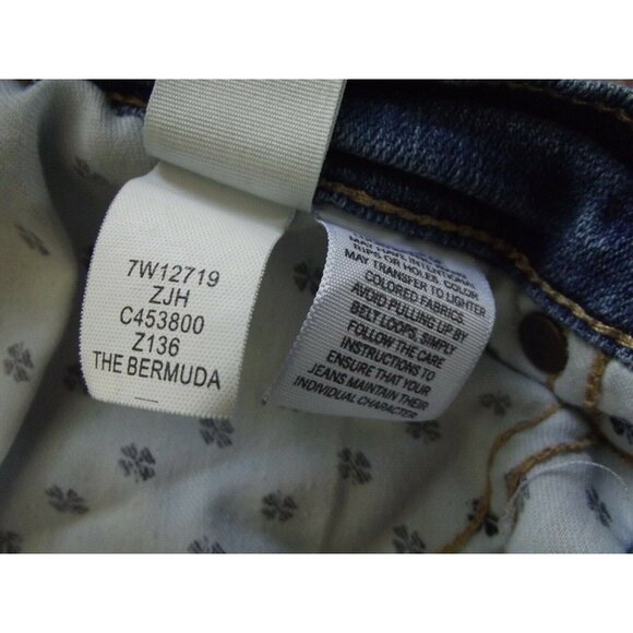 Lucky Brand Jean Shorts Womens Size 6 / 28 Blue The Bermuda Denim 5-pocket - Picture 10 of 11